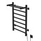 Полотенцесушитель MIXLINE TRIUMPH  80х50 (таймер, 481Вт, 6 перекладин + ПОЛКА) электрический ЧЕРНЫЙ 556384