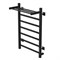 Полотенцесушитель MIXLINE TRIUMPH  80х50 (таймер, 481Вт, 6 перекладин + ПОЛКА) электрический ЧЕРНЫЙ 556384