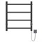 Полотенцесушитель MIXLINE VEGA  60х50 (таймер, 201 Вт, 4 перекладины) электрический ЧЕРНЫЙ 556342