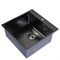 Мойка настол.монтаж 50х50 (2,0) вып 3 1/2  MIXLINE PRO 20см с сифоном (черный графит) 556575