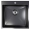 Мойка настол.монтаж 50х50 (2,0) вып 3 1/2  MIXLINE PRO 20см с сифоном (черный графит) 556575