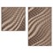 Набор ковриков д/ванной Shahintex LOOP ITALIANO  50*80+50*50 "волна" кофе с молоком 557723