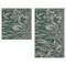 Набор ковриков д/ванной Shahintex LOOP ITALIANO  50*80+50*50 "цветы" зеленый 557720