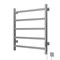 Полотенцесушитель MIXLINE FAVORITE  60х50 (таймер, 302 Вт, 5 перекладин) электрический МАТОВЫЙ ХРОМ 557208