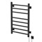 Полотенцесушитель MIXLINE FORTUNE  80х50 (таймер, 425 Вт, 8 перекладин) электрический ГРАФИТ 557656