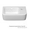 Умывальник-рукомойник "Сквэа-36" с отв., с крепл., подвесной КЕРАМИН 557993