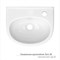 Умывальник-тюльпан "Лаго-36" с отв (КЕРАМИН) 558003
