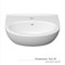 Умывальник-тюльпан "Лаго-45" с отв (КЕРАМИН) 558004