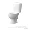 Унитаз-компакт "Литл"детский МС Инкоэр-Б1 (ниж.подв.,кос.вып,сид.б/крыш1кн бел.арм) КЕРАМИН 557985