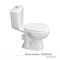 Унитаз-компакт "Позитано" МС Инкоэр-Б1 (ниж.подв.,гор. выпуск,сид.полип.1кн белая, арм.) КЕРАМИН 557984