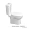 Унитаз-компакт "Альбано" R МЛ безободковый (ниж.подв.,гор.выпуск,сид.дюро.м/лифт, 2кн.арм.) КЕРАМИН 558153