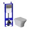 Комплект "Система инсталляции УКЛАД с кнопкой хром блестящий СИ 01.04.54.00.1 + унитаз CITY WAVE" 558260