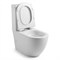 Унитаз-моноблок безободковый WAVE ZEN Tornado3.0, гор,ниж,2-кн.арм,сид.дюро,м/л,быстр,БЕЛЫЙ глянец 557062