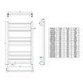 Полотенцесушитель Grota ESTRO 530х900NP EL, электрический, без тэна, хром 877603