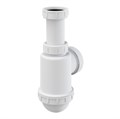 Сифон бутылочный 1"1/2 x 50/40 мм для раковины (пластик), под донный клапан, белый 884664