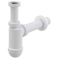 Сифон бутылочный 1"1/4 x 40 мм для раковины (пластик), под донный клапан, белый 872405