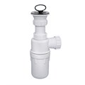 Сифон для раковины McAlpine MRSK13R (1"1/2 x 40 мм, с выпуском, пробкой и антисифоном, пластик) 874855