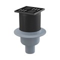 Сливной трап 105×105/50 мм прямой сток SMART APV32BLACK 877718