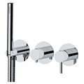 Смеситель для душа Remer X Style (комплект из 4-х артикулов), 2 потребителя, хром 873005