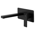 Смеситель для раковины Remer Absolute настенный, чёрный матовый 858415