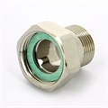 Соединение с накидной гайкой НВ 3/4"x1" с плоской прокладкой никелированное 870772