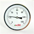 Термометр погружной аксиальный 120 C, диаметр 80 мм, гильза 50 мм, 1/2"H 873147