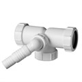 Тройник компрессионный Ду=40ммхДу=40ммхДу=40мм с разделением потоков и адаптером под углом для подкл 873819