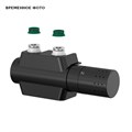 Узел нижнего подключения универсальный Simplex Design 1/2 НР(ш) х 3/4 EK для радиатора комплект черн 870887