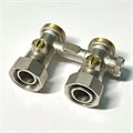 Узел прямой НВ 3/4"EK х 3/4"EK радиаторный со встроенными кранами и байпасом 875752
