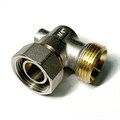 Узел угловой одинарный НВ 3/4"ЕК х 3/4"ЕК радиаторный со встроенным шаровым краном 877828
