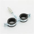 Хомут Cobra 1" (32-36 мм) двойной с уплотн. epdm, шпилька+дюбель 869307