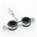 Хомут Cobra 3/4" (25-29 мм) двойной с уплотн. epdm, шпилька+дюбель 862210