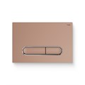 Кнопка смыва РЕХАУ NOVA ELLIPSE 002 пластик, розовое золото, матовый, контур клавиш хром, глянцевый 918285