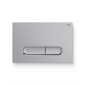 Кнопка смыва РЕХАУ NOVA ELLIPSE 002 пластик, серебристый, матовый, контур клавиш хром, глянцевый 918271