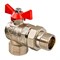 Кран шаровой со сгоном угловой 3/4''  бабочка VALTEC VT.228 509460