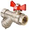 Кран с фильтром шаровой 1/2'' вн/вн бабочка VALTEC VT.293.N.04 509709