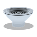 Выпуск 3 1/2" с нерж. сеткой М250 АНИ пласт 510061