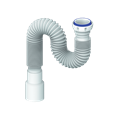 Гофра 1 1/2"*40/50 D85 (800 мм) с гайкой, плоская прокладка UNICORN 533313