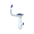 Сифон 3 1/2*40 B410 с прямоуг. переливом  UNICORN 533277