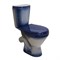 Унитаз-компакт "ЭЛЕГАНТ" синий (косой, нижн, сид.полип., арм) (Rosa) 522624